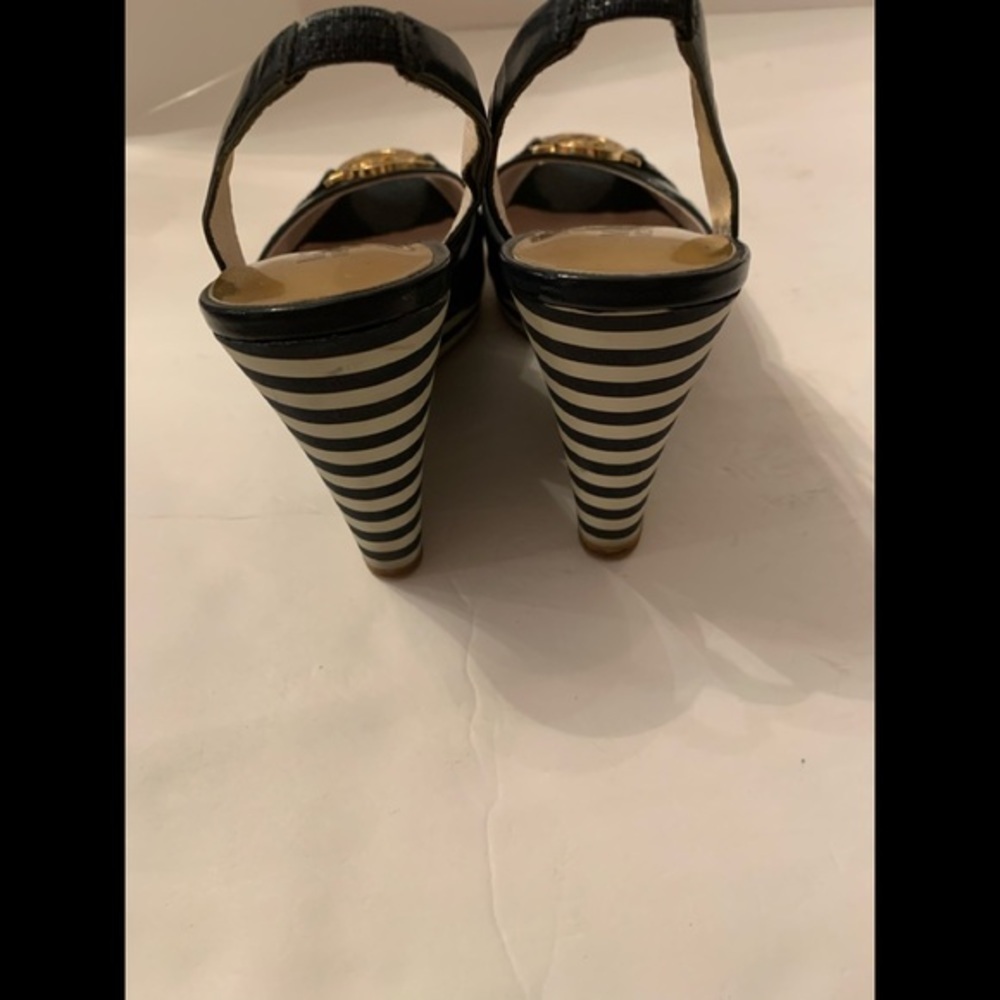 Michael Kors Navy Blue Wedge Shoes - Picture 7 of 8
